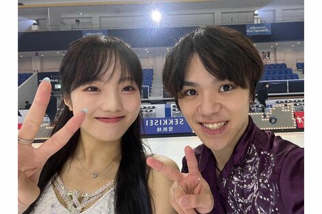 宇野昌磨、アイスダンスチーム結成会見で炸裂した“本田真凜愛”に「まるで婚約会見」りくりゅうと異なる“ファンの反応”