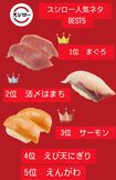 スシロー人気ネタベスト5