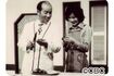 1962年の放送開始初期のようす。左は初代講師の宮本三郎さん(CBC)