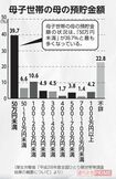 母子世帯の母の預貯金額